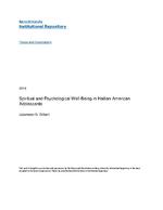 Spiritual and psychological well-being in Haitian American adolescents